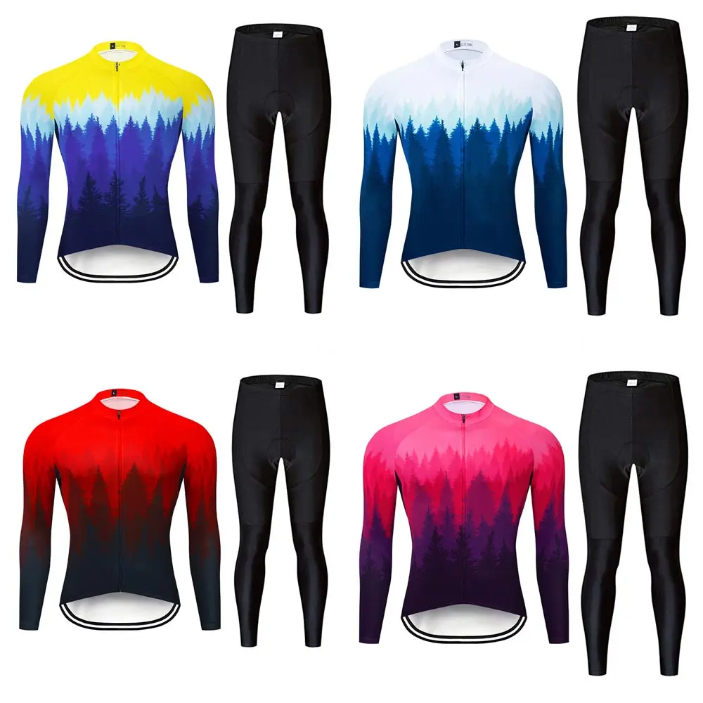 

Moxilyn Thermal Fleece Cycling Set Bike Clothes MTB Bicycle Clothing Cycling Jersey Set Maillot Ropa Ciclismo Invierno CT034