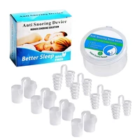 8pcsbox stop snoring anti snoring breathe aid stop snore device apnea nose clip sleeping aid equipment