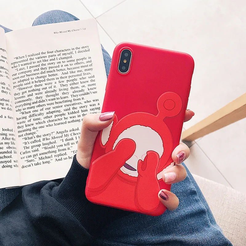 Cute Teletubbies For iPhone11ProMax XsMax Mobile Phone Shell iPhone 6 7 8 Plus Pure color Soft Anti-knock | Мобильные телефоны и