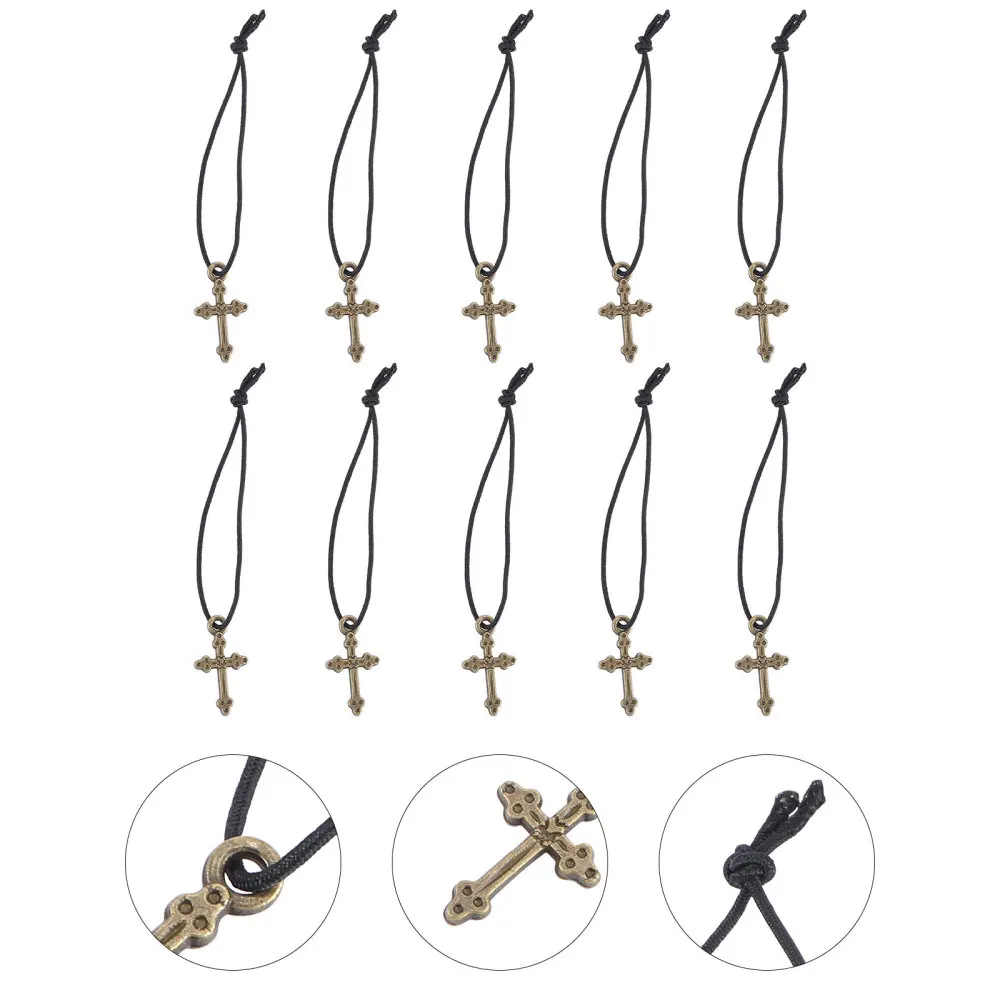 

10pcs Dress Clothes Necklace Adorable Doll Decorative Necklace for Decor