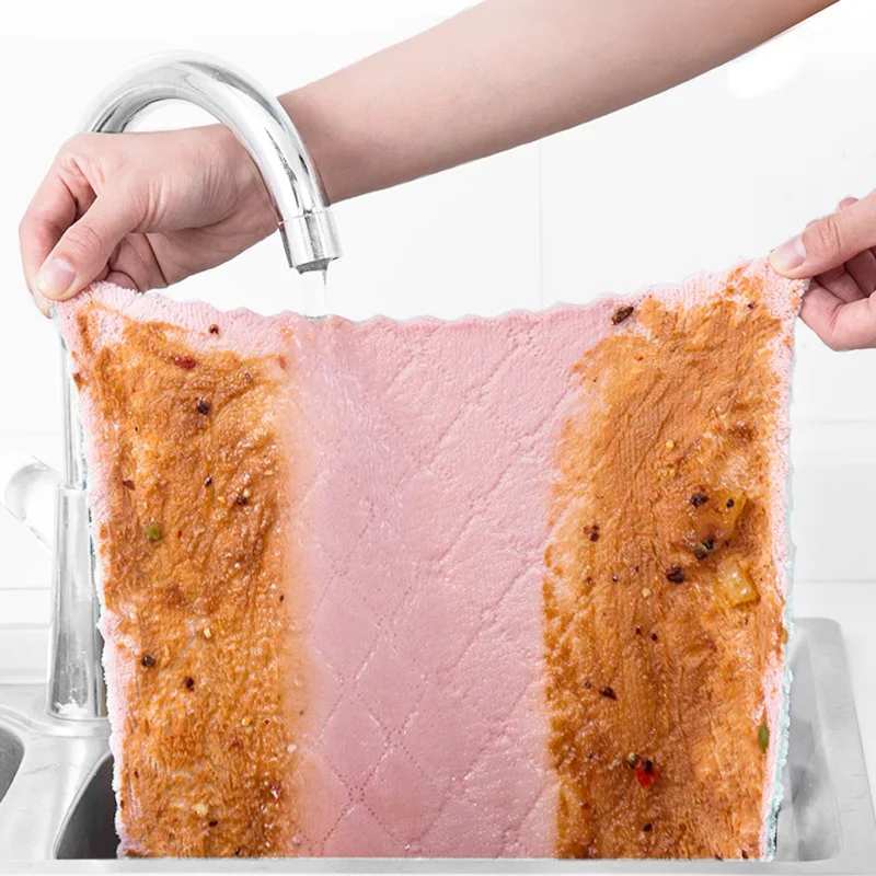 1 шт. супер впитывающая ткань из микрофибры для кухонной посуды