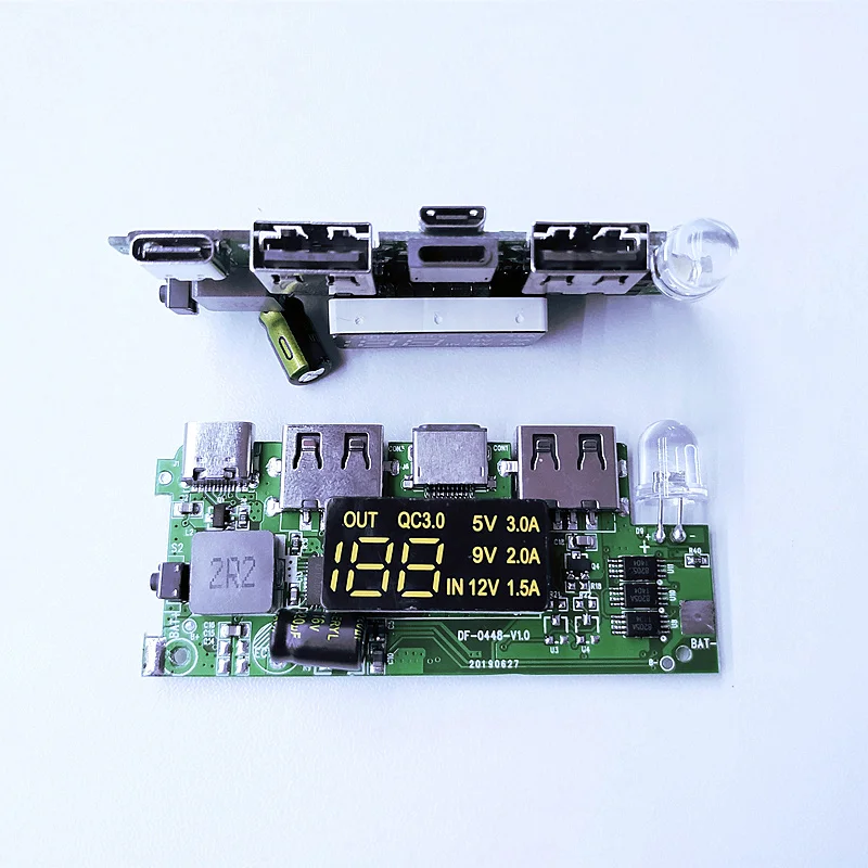 QC3.0 PD 18 Вт Быстрая зарядка материнская плата мульти-протокол IP5328 английское ядро интеллектуальная Быстрая зарядка сокровище 12 В подъемная пластина