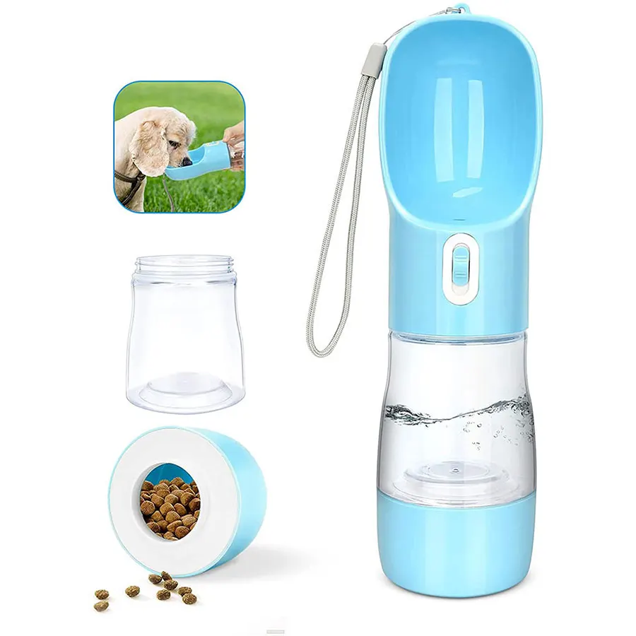 

Pet Dog Water Bottle Portable with bowl Multifunction Dog bowl Durable Outdoors Travel Cat Drinking Feeder Dog accessories