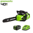 Пила садовая Greenworks CSF404, бесщеточная бензопила 40 в, 20 мс, оригинальная 16-дюймовая, Орегон