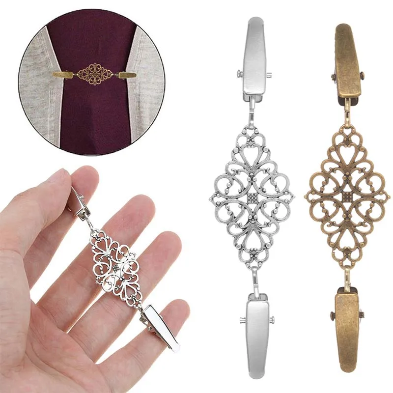Женский кардиган держатель Золотой Серебряный свитер зажим для шали рубашки