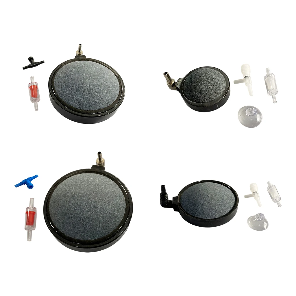 

Aquarium Round Air Stone Kit, Airstone Dissolved Oxygen Diffuser Plate, Fish Tank Bubbler Fresh/Saltwater Tanks Pond