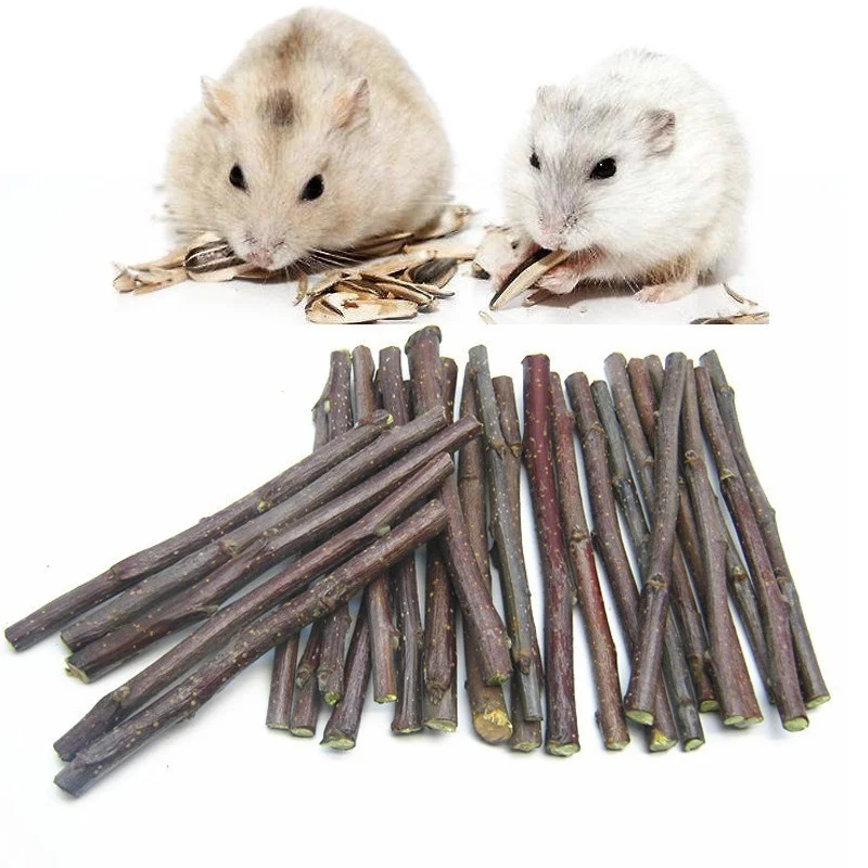 

Apple Branch Chew Sticks Small Pet Rabbit Hamster Guinea Pig Parrots Rat Mice Rat Snacks