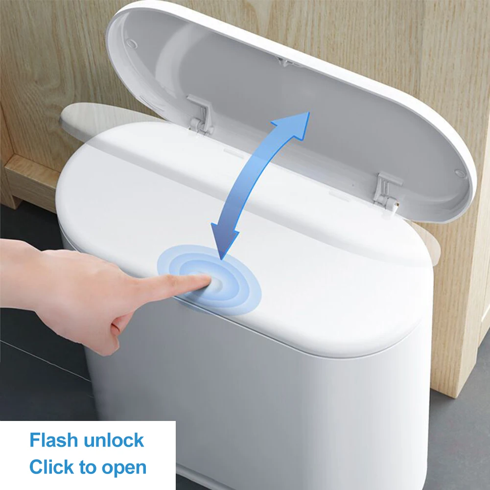 Контейнер для мусора узкий кухни гостиной 10 л | Дом и сад