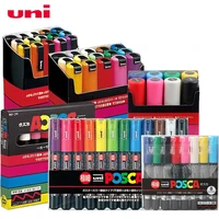 uni posca marker pen set pop poster advertising graffiti pen pc 1m pc 3m pc 5m pc 8k pc 17k round head oily paint pen