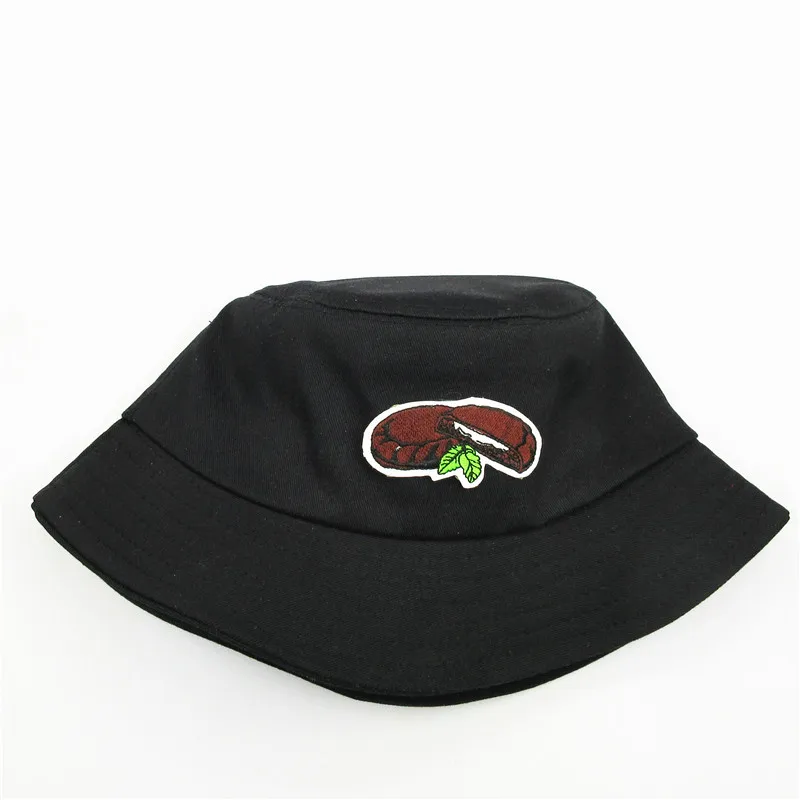 

The Cookies embroidery cotton Bucket Hat Fisherman Hat outdoor travel hat Sun Cap Hats for kid men Women 271