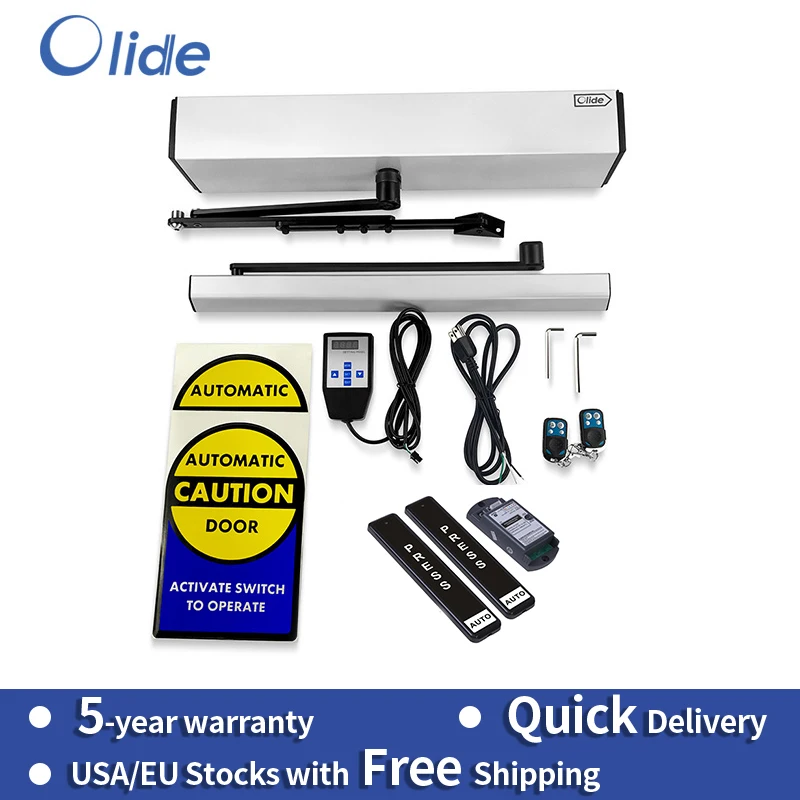 Автоматический раздвижной Дверной доводчик/Открыватель с двумя беспроводными