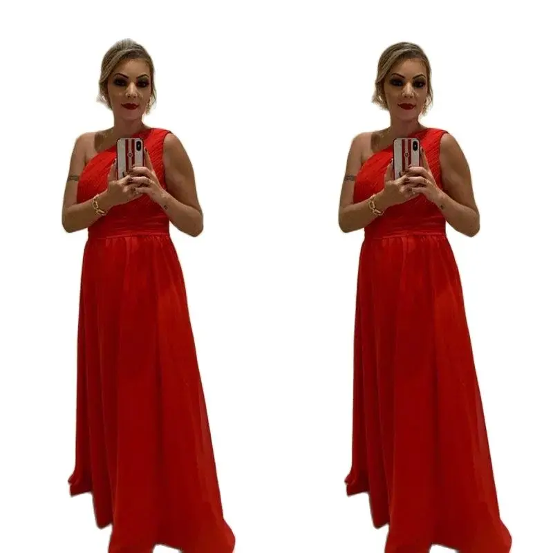 

Новые Вечерние платья без рукавов, элегантная красная юбка, бальное платье