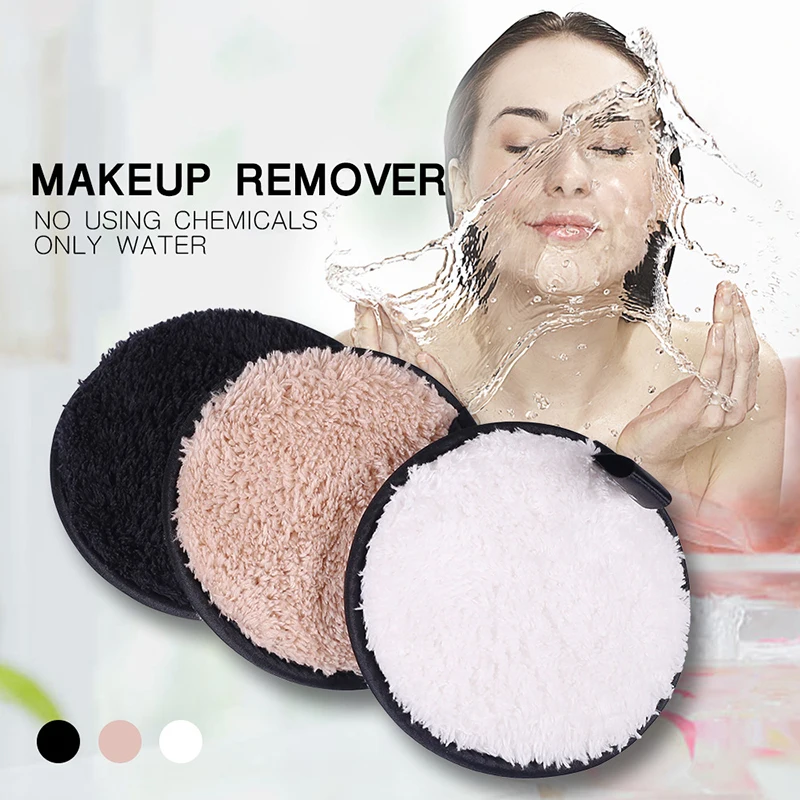 

2022 Reusable Makeup Remover Pads Wipes Make Up Removal Puff Facial Cleaning Tool @LS