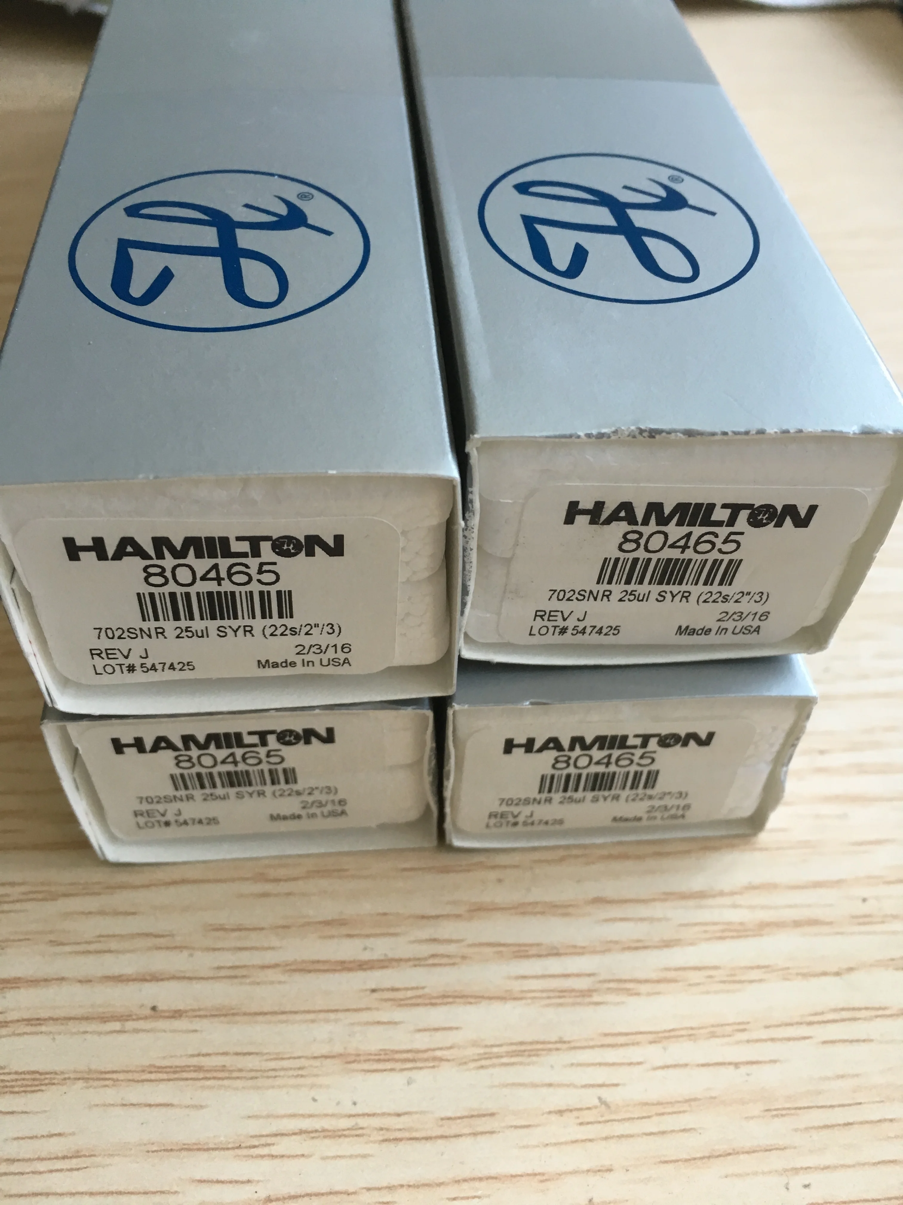 1 .  Hamilton 25ul  -    / 80465