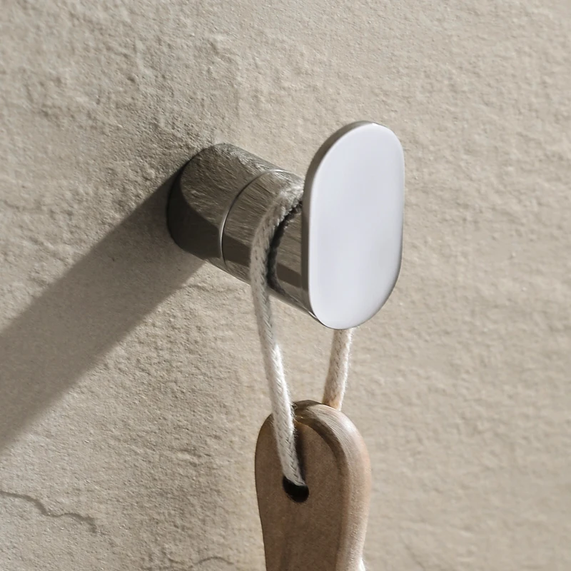 

Bathroom Hooks for Kitchen Door Wall Mounted Hanger Wall Robe Towel Hat Cloth Hook 304 Stainless Steel Free Shipping
