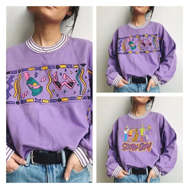 

Новинка 2021, модная женская блузка, футболка, Свободная Повседневная Блузка с принтом, Женское пальто с длинным рукавом