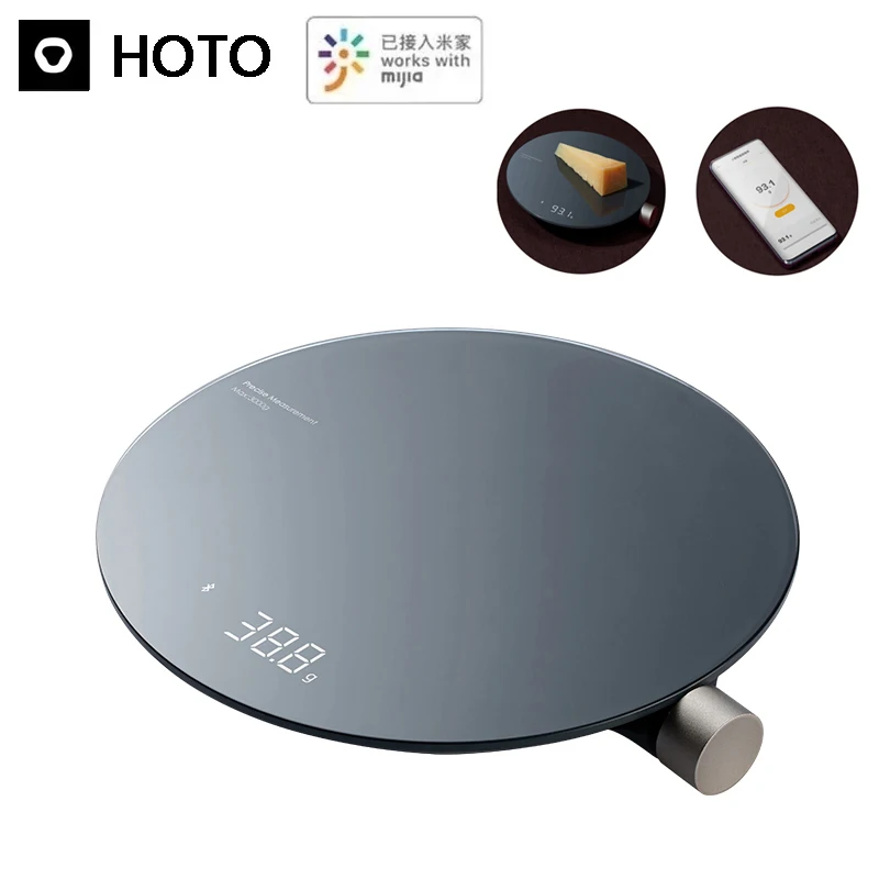 

Цифровые Мини-весы Xiaomi HOTO, совместимые с Bluetooth, 100/300/500/3000 г