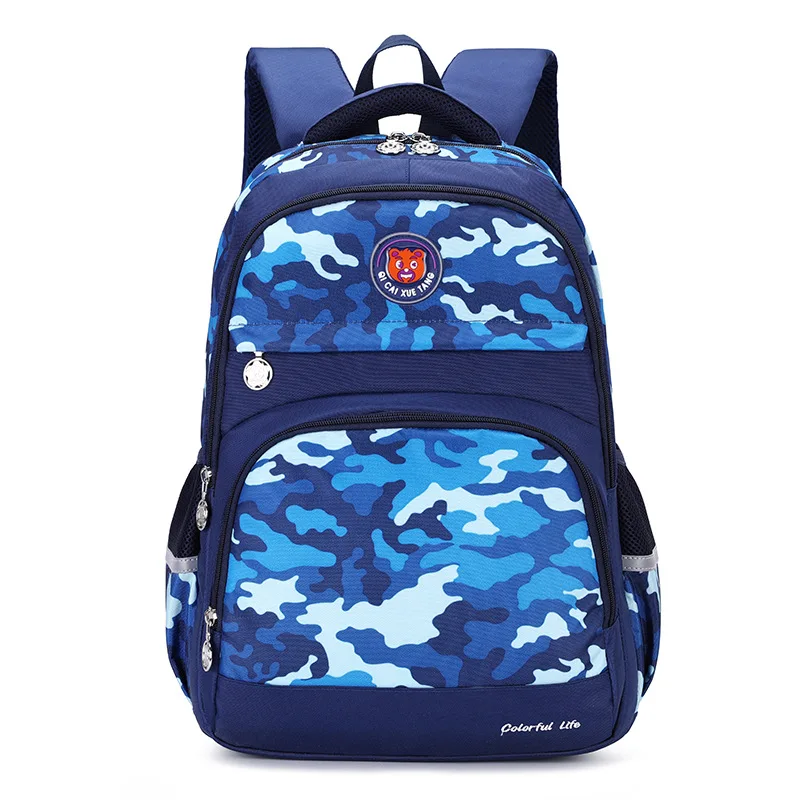 Камуфляжный Водонепроницаемый Школьный рюкзак для девочек и мальчиков, ортопедический Детский рюкзак, сумка для книг, школьный рюкзак