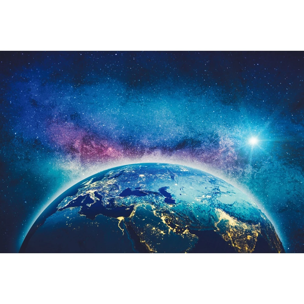 

Earth Starry Sky Night Universe Newborn Baby Shower Boy Birthday Party Backdrop Custom Photography Background For Photo Studio