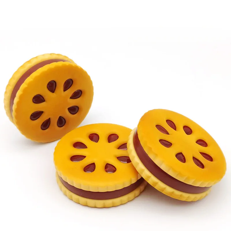 

55mm Protable Stainless Cookie Shape Biscuit Metal Tobacco Grass Grinder Weed Crusher Dried Flower Herb Men Original Gifts