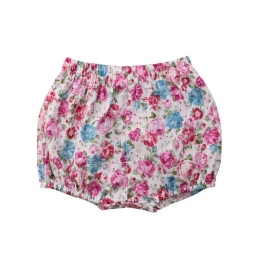 Милые шорты с цветочным рисунком для маленьких девочек сезон осень-лето детские