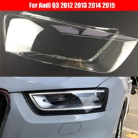 headlight lens for audi q3 2012 2013 2014 2015 headlamp cover replacement front car light auto shell