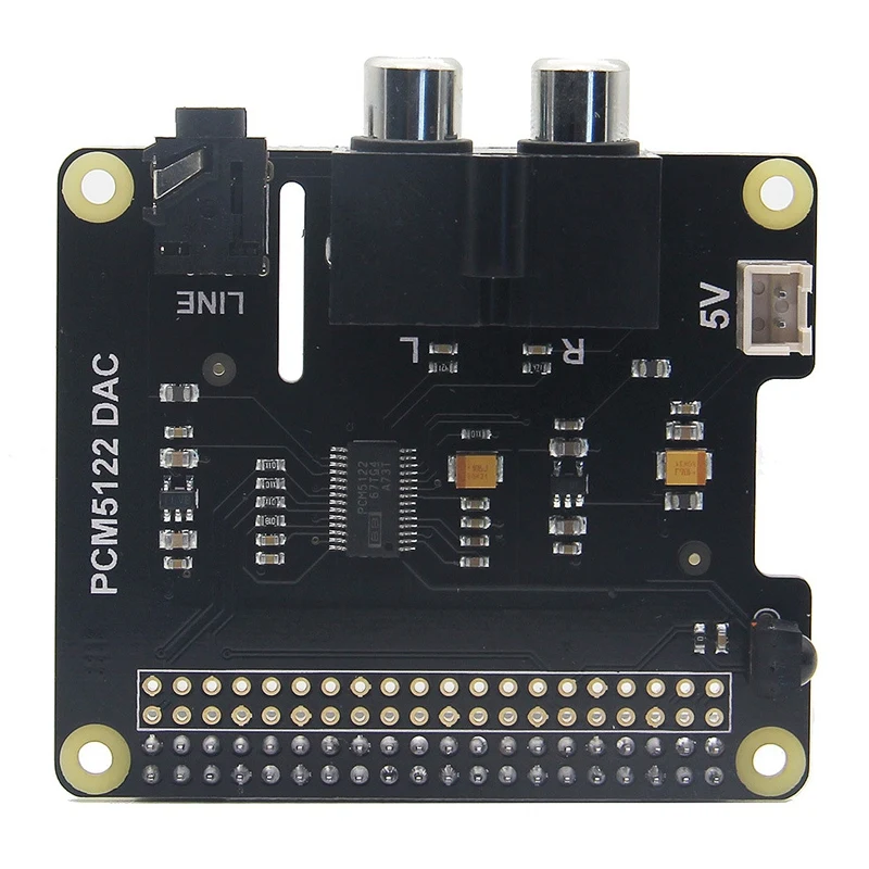 Чип Pcm5122 Ti Hifi Dac Аудио Звуковая карта модуль для Raspberry Pi 3 Model B + Zero W с ИК-приемником 5
