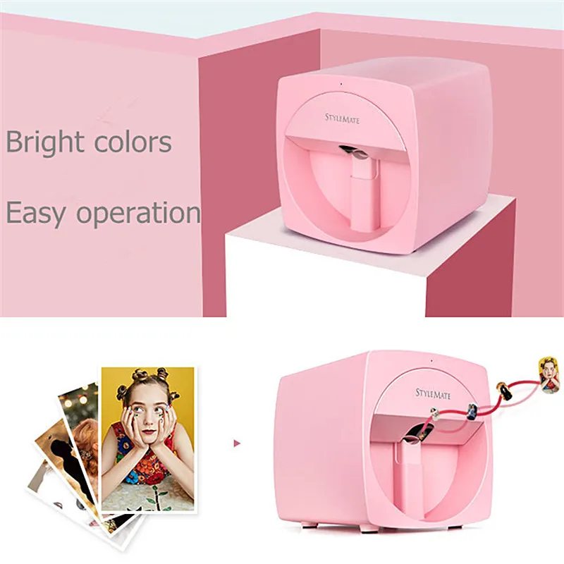 Мобильный принтер для ногтей 3D Автоматическая роспись легкая полностью