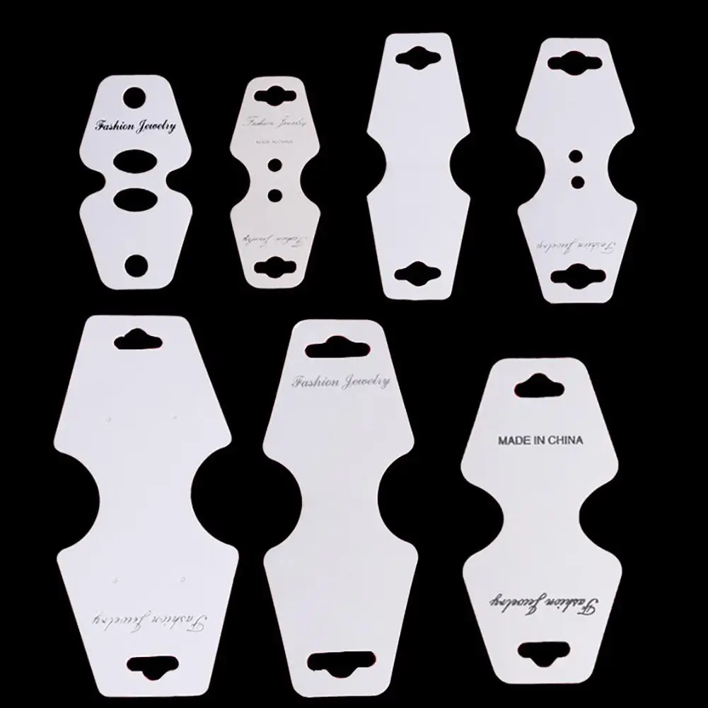 

100Pcs Fashion Jewelry Necklace Earring Bracelet Display Paper Holder Cards