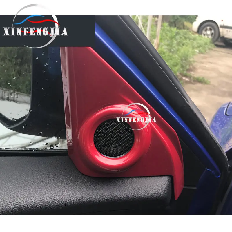 Подходит для Honda Civic 2016 2019 Red A Pillar Stereo Speaker Frame Trim|Лепнина интерьера| |