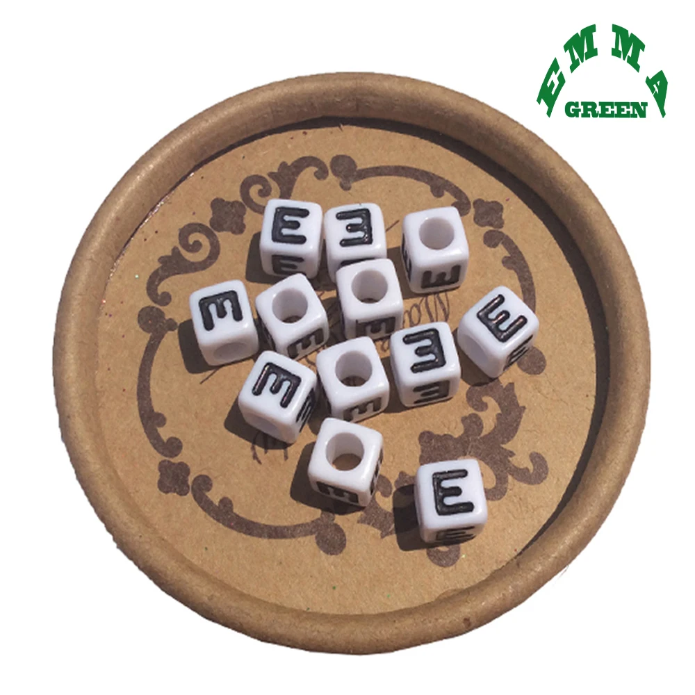 Бусины с буквами для изготовления детских украшений бусины алфавита 7 мм 100 шт.