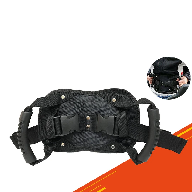 

Universal Motorcycle Safety Belt Motocross ATV Rear Seat Passenger Grab Armrest Handle Non-slip Strap Protection Oxford Cloth