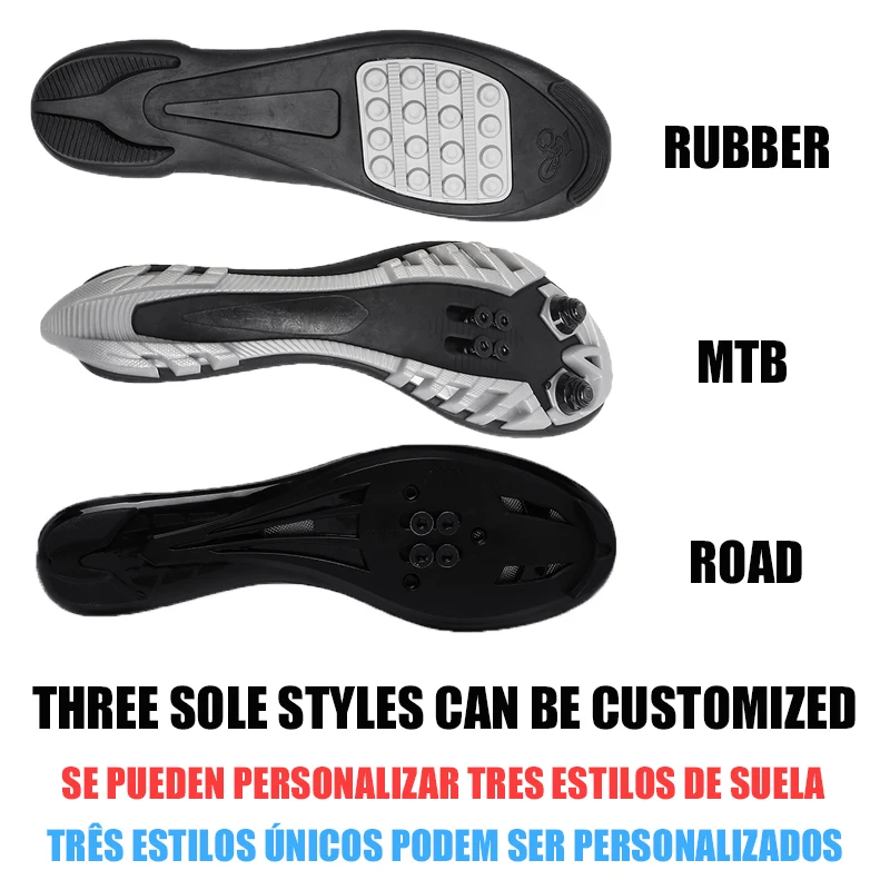 

2021 Men Mountain Subway Triathlon Cycling Shoes Women Self-Locking Spinning Professional Bicycle Shoes Male Mountain Sneakers