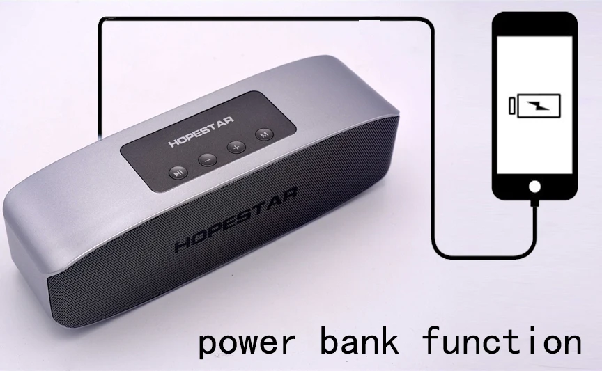 HOPESTAR H11 Bluetooth Колонка HiFi беспроводная звуковая панель с двумя басами стерео Поддержка USB TF AUX FM с зарядным устройством для телефона