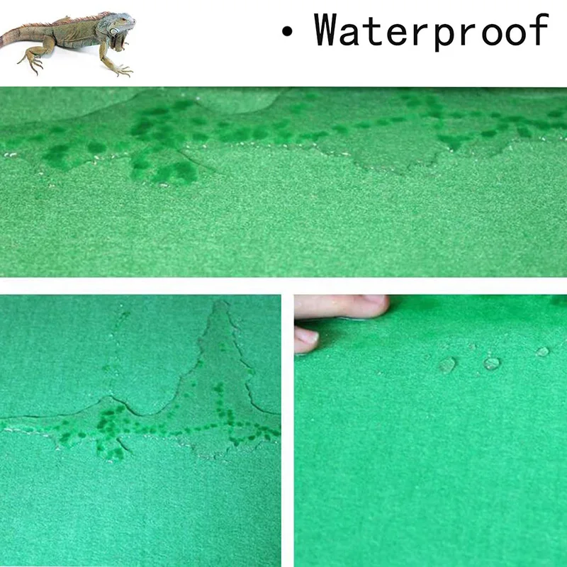 

Reptile Carpet, 2-Piece Terrarium Reptile Cage for Bearded, Lizard and Leopard