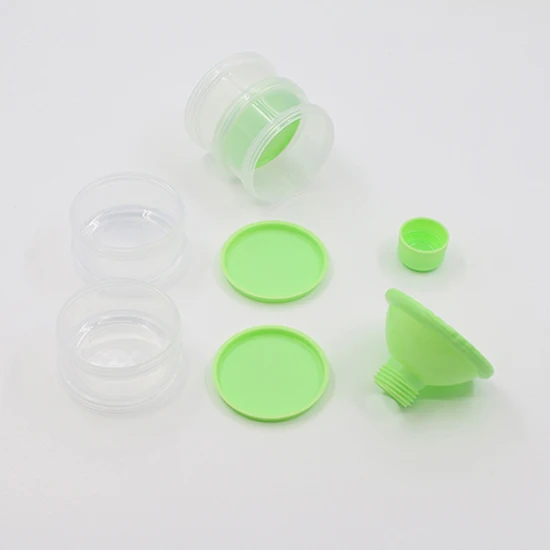 

Portable Newborn Baby Milk Powder Dispenser Travel Kids Baby Feeding 4 Layers Milk Powder Dispenser Bottle Storage Container