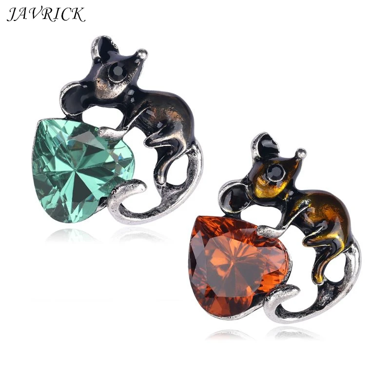 Очаровательная Женская эмалированная брошь в виде мыши булавки для женщин и