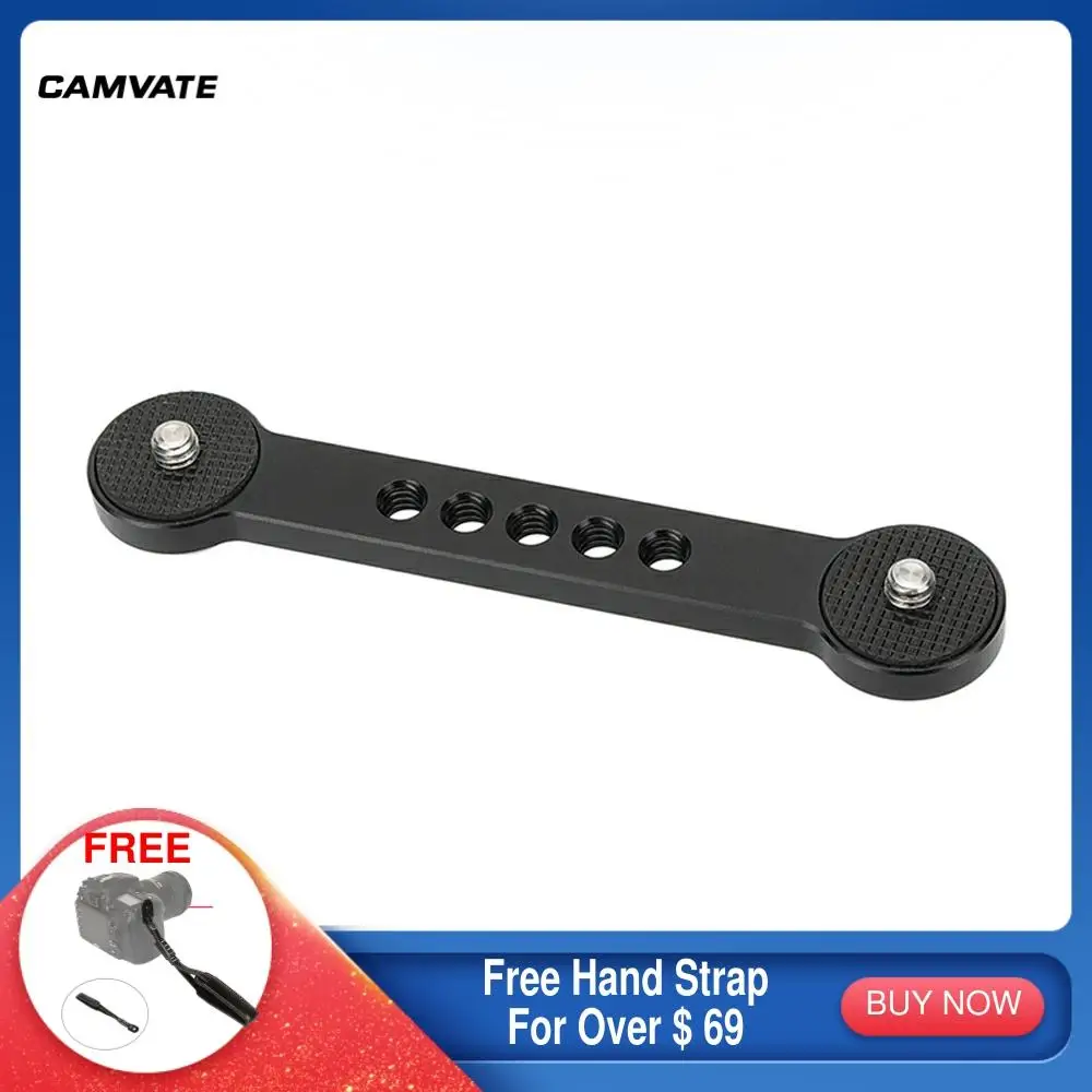

CAMVATE Extension Articulating Arm With Dual-end 1/4"-20 Thread Screw Mounts For LED Flashlight, Microphone,Video Light Mounting
