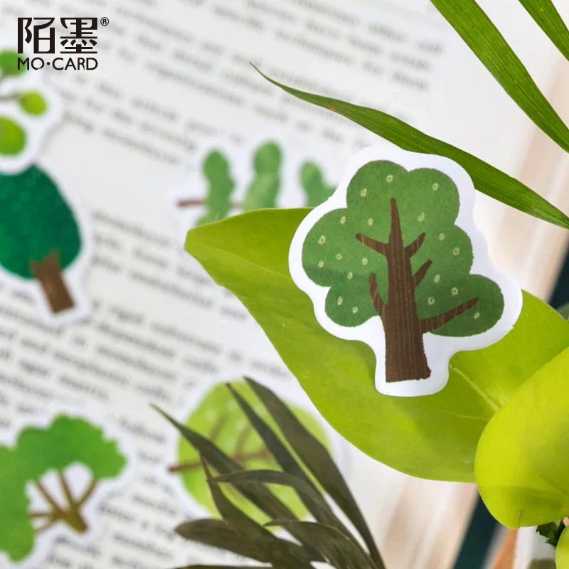 45 шт./упак. зеленых растений декоративные Бумага стены стикеры сделай сам Ремесло