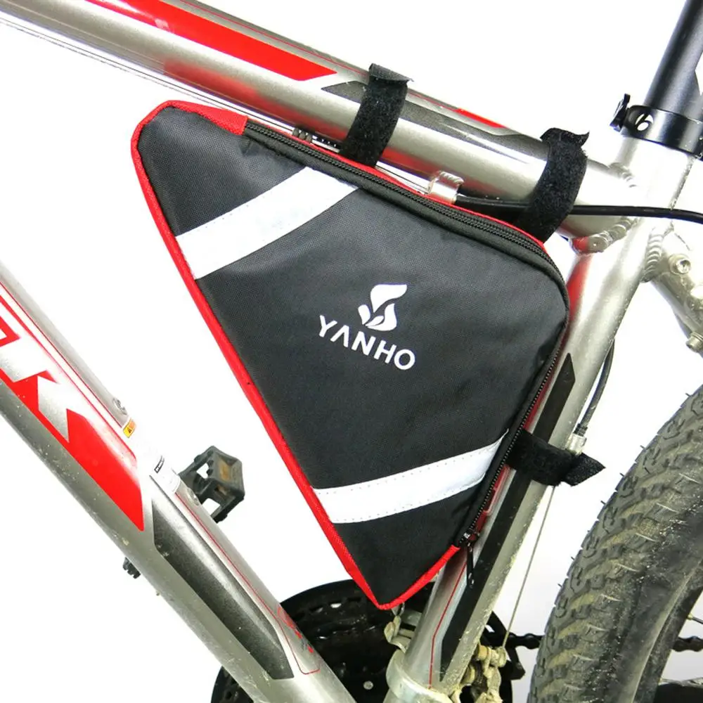 

Bike Frame Triangle Bag with Zip Waterproof Cycing Under Tube Phone Bag for MTB Road BIkes