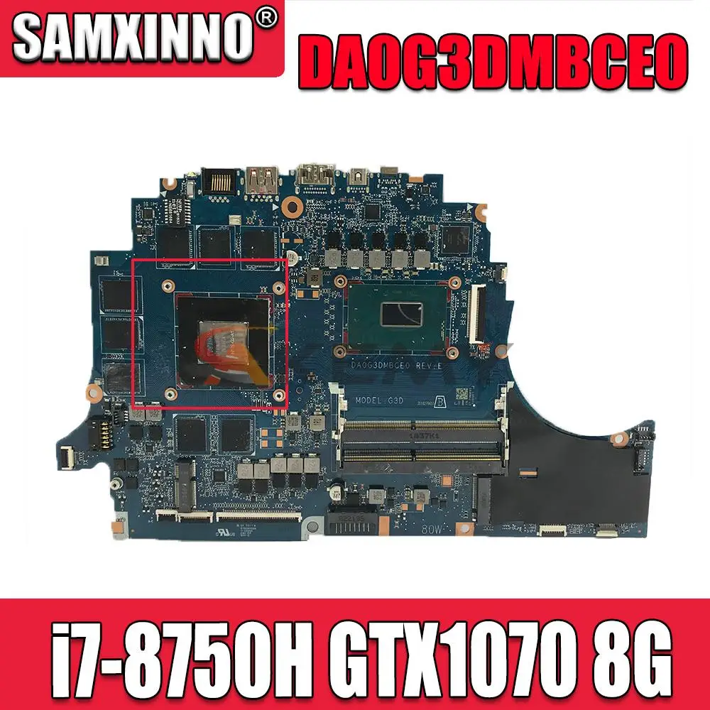 

100% рабочая материнская плата для ноутбука HP Omen 15-DSC0045N 15-DS, L24333-601 GTX1070 8GB W/SPS-MB DA0G3DMBCE0