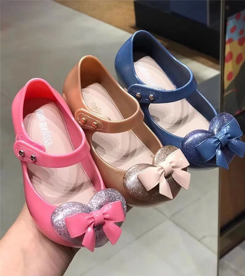Mini Melissa Ultragirl IX Новинка 2020 года летняя прозрачная обувь с сердечками для девочек