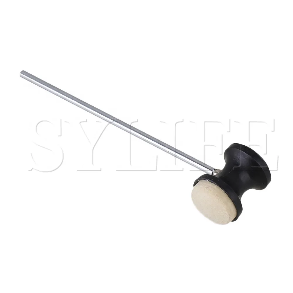 Bassy Sound Stainless Steel Shaft Felt Head Black Bass Drum Beater | Спорт и развлечения