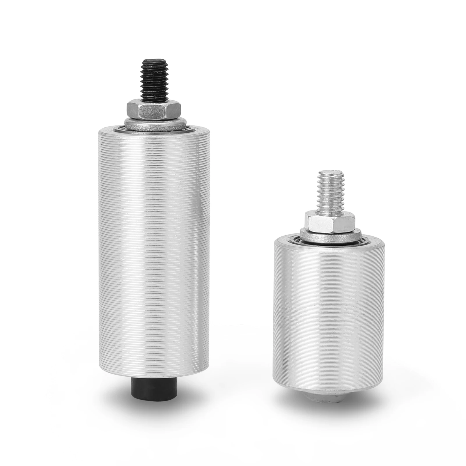 

30/50mm DIY Double Bearing Sander Aluminum Alloy Conveyor Wheel Driven Wheel Without Ribs with 8mm Shaft Rod+Wrench