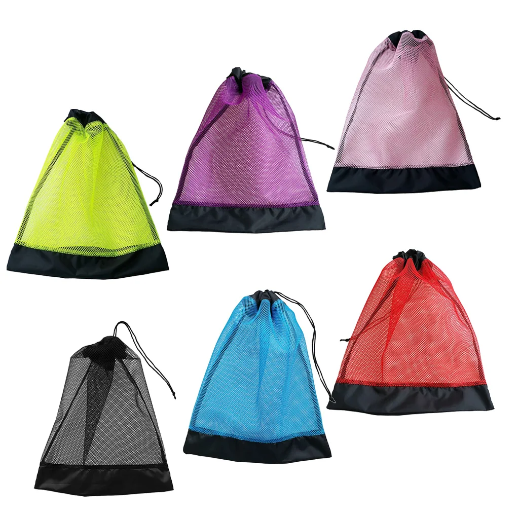 

Compact Mesh Drawstring Bag for SCUBA Diving Snorkeling Gear Swim Mask