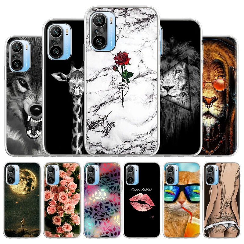 

For Xiaomi Redmi K40 Pro Case Multi-style Soft Silicon Back Cover For Xiaomi Redmi K40 6.67 inch Painted Cartoon Coque Redmi K40