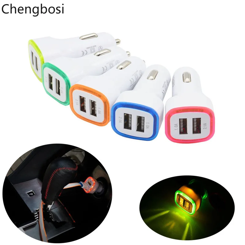 Лидер продаж автомобиля Зарядное устройство 2.1A светодиодный USB Dual 2 Порты и