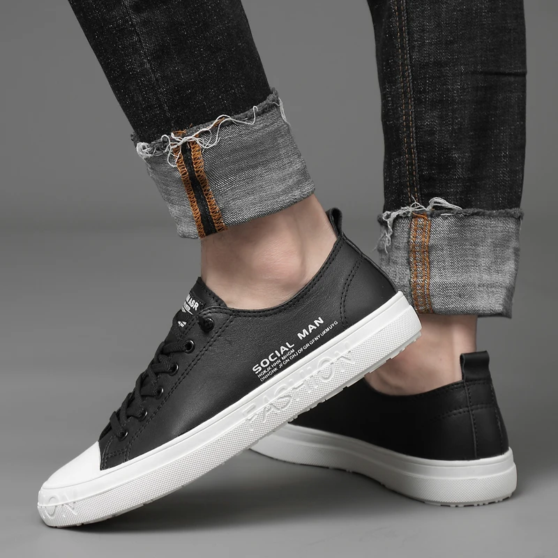 

Men Shoes fashion Casual Shoes for Male genuine Leather Shoes Sneakers Men Loafers Walking Footwear men Zapatos De Hombre