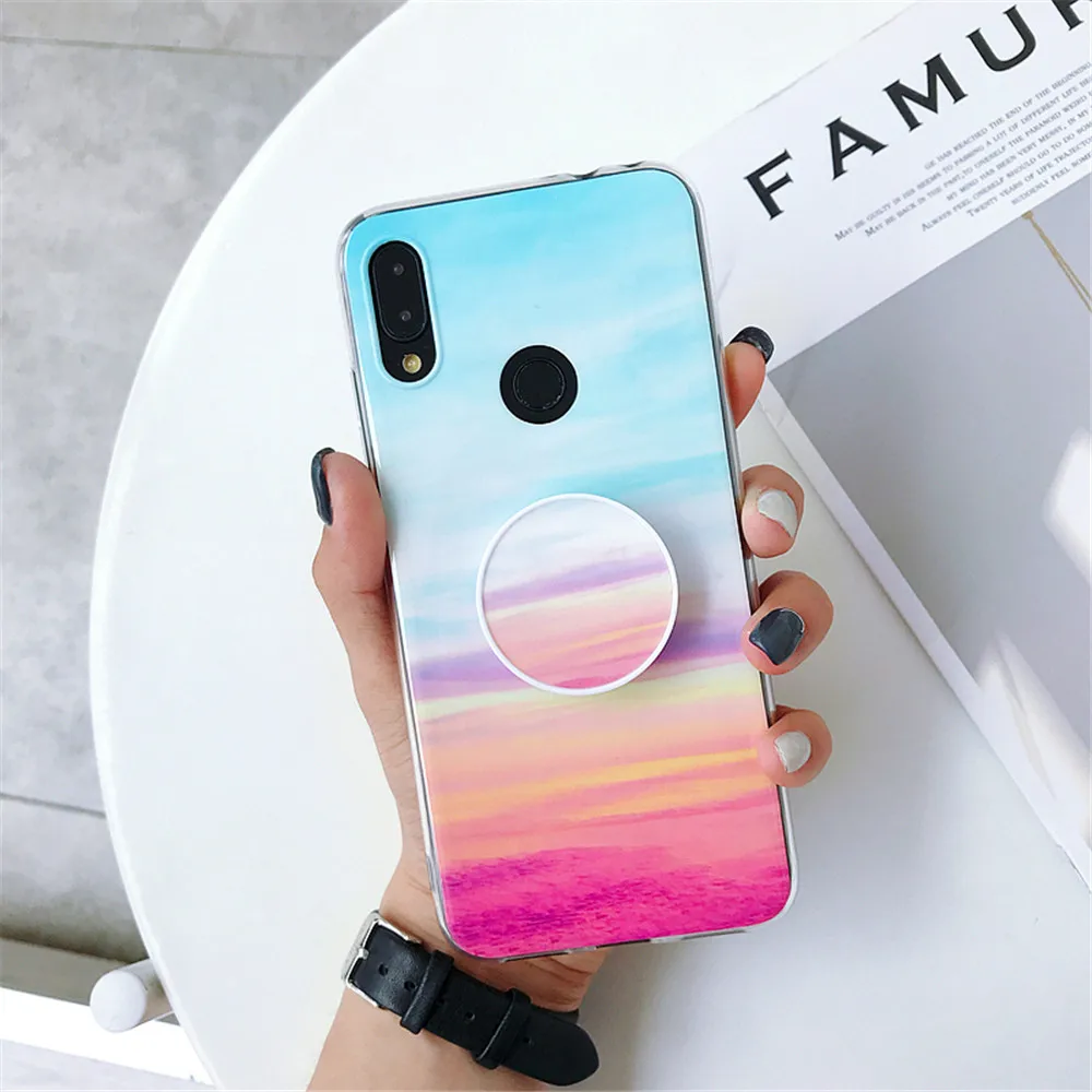 Чехол для xiaomi redmi note 7 мраморный мягкий чехол Funda Xiomi Mi 9 8 Lite Note 5 6 Pro чехол-подставка
