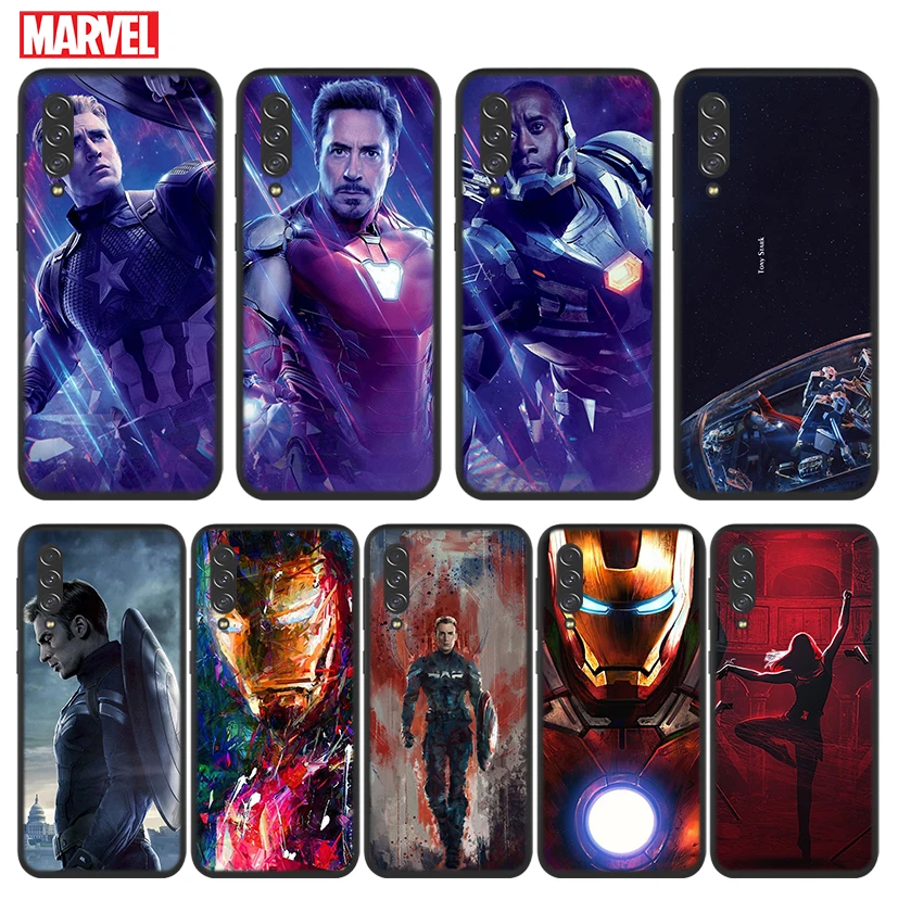 

Avengers super hero cool For Samsung Galaxy A90 A80 A70S A60 A50S A40S A30S A20E A10S A2 Core 5G Black Soft Phone Case